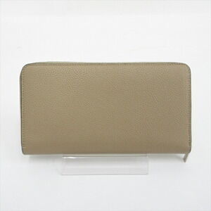 Celine Wallet Around Leather Beige Zip